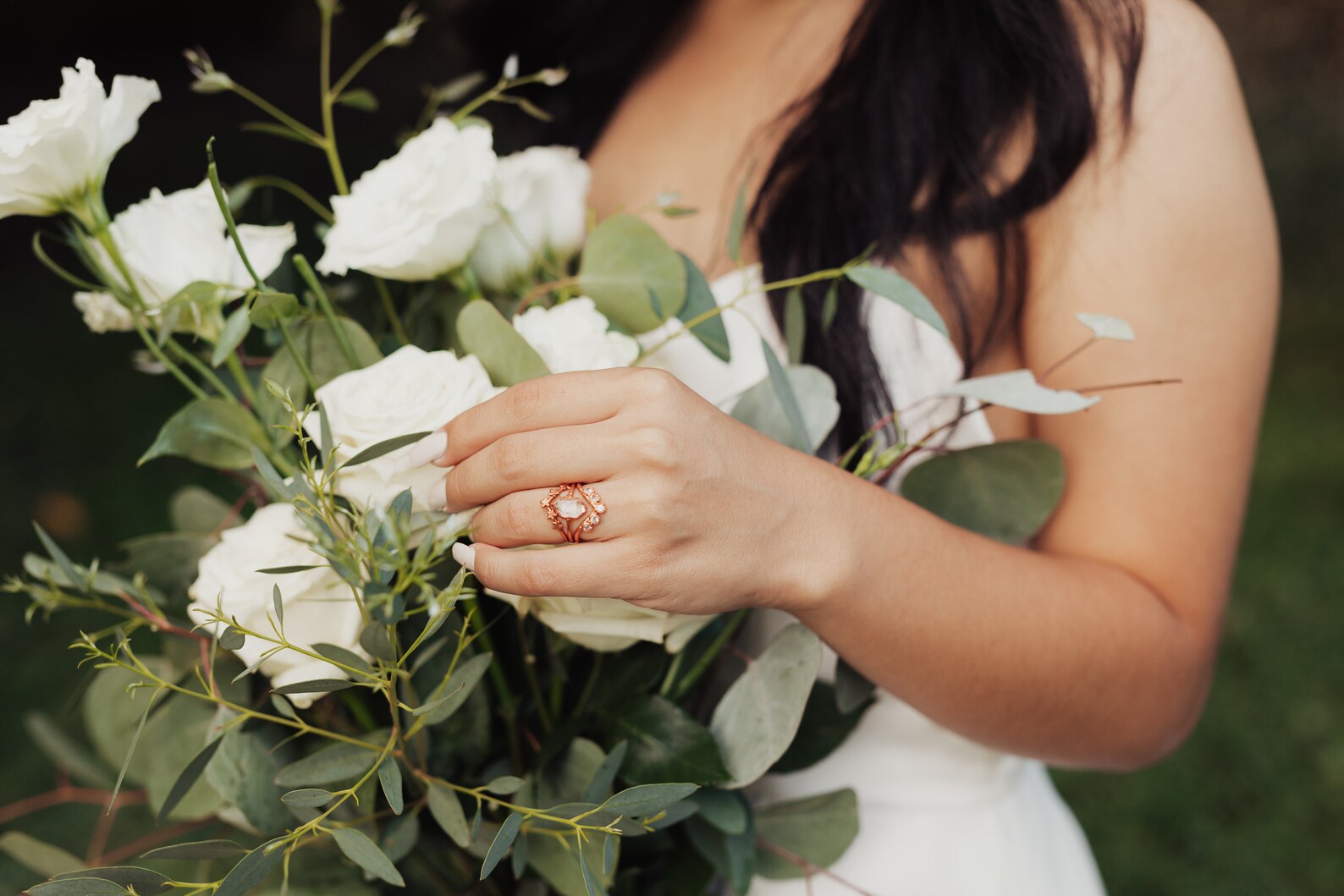 Herkimer diamond engagement ring | Starla