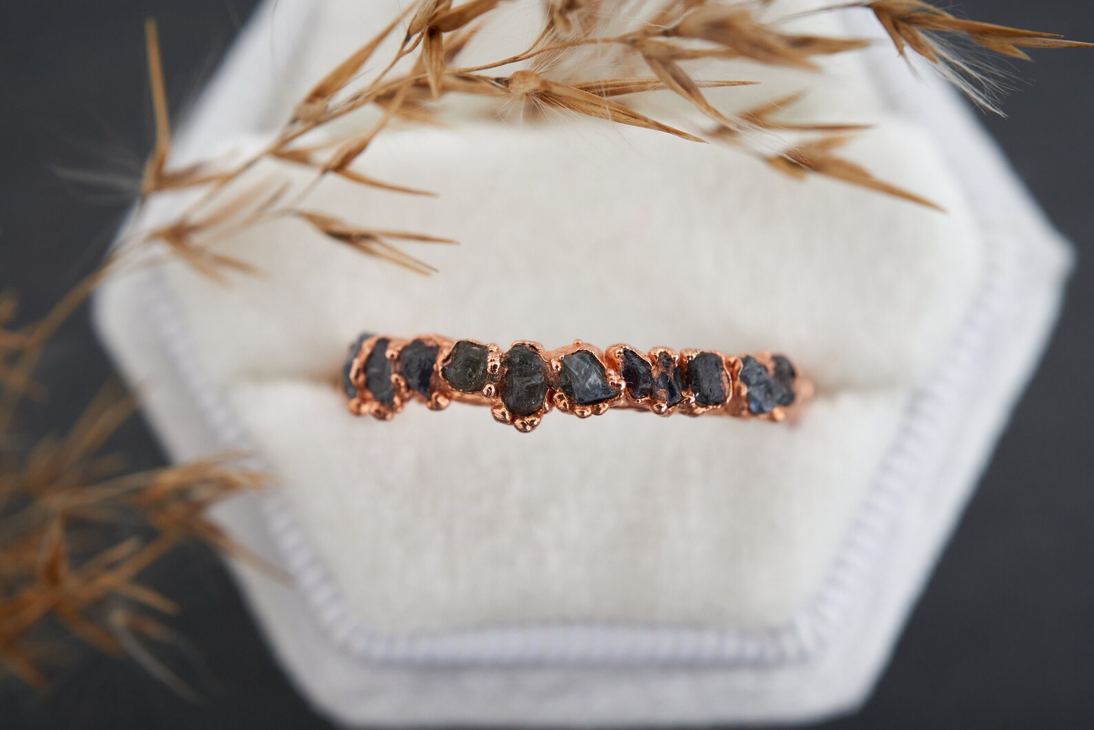 Aria - Raw Sapphire band