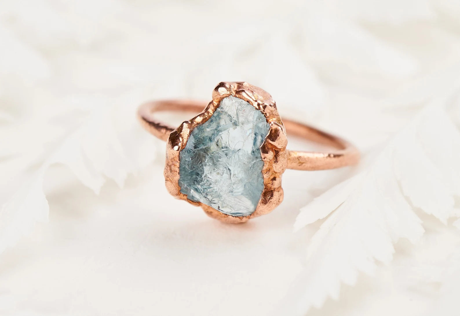 Raw Aquamarine ring | Siren