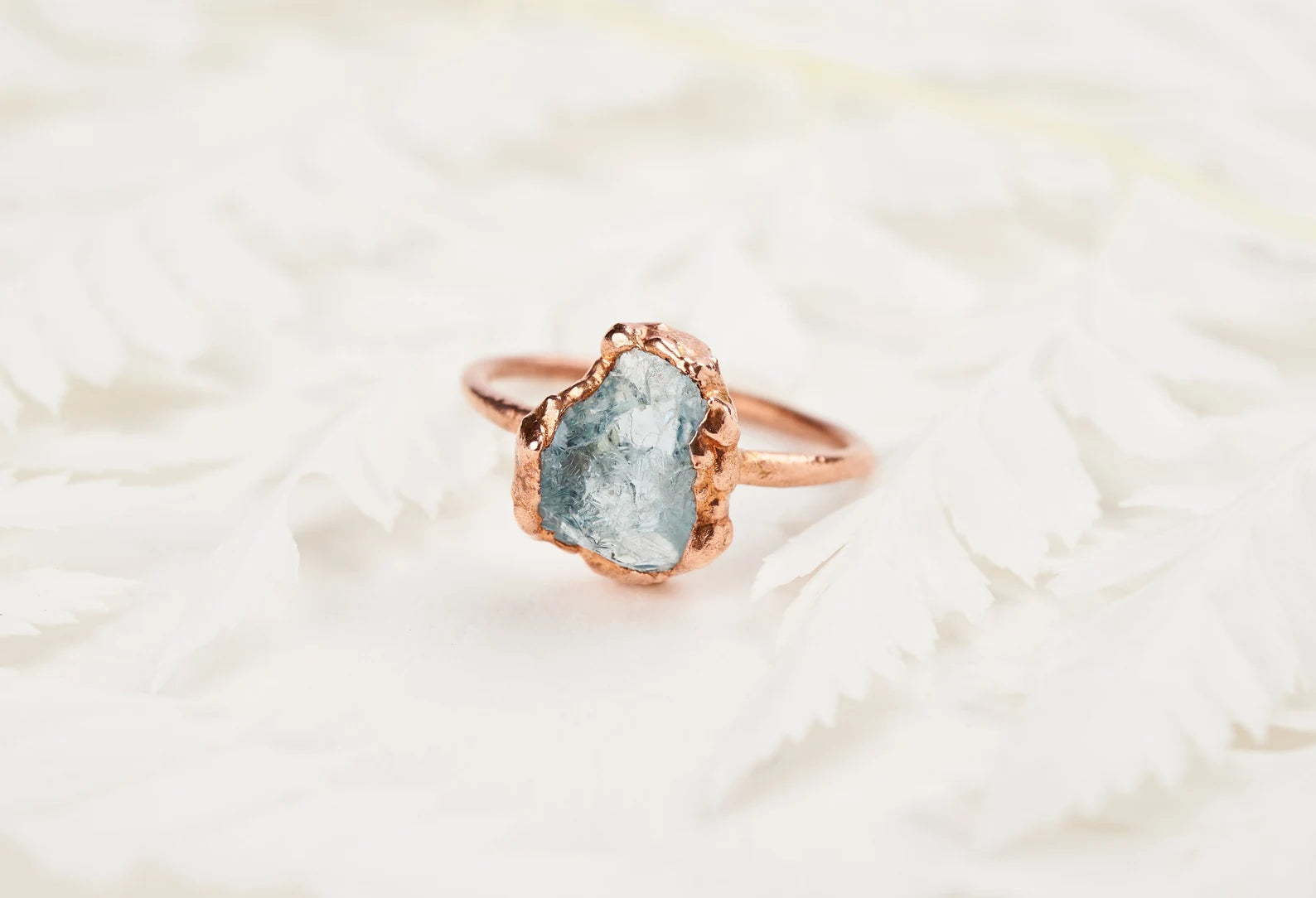 Raw Aquamarine ring | Siren