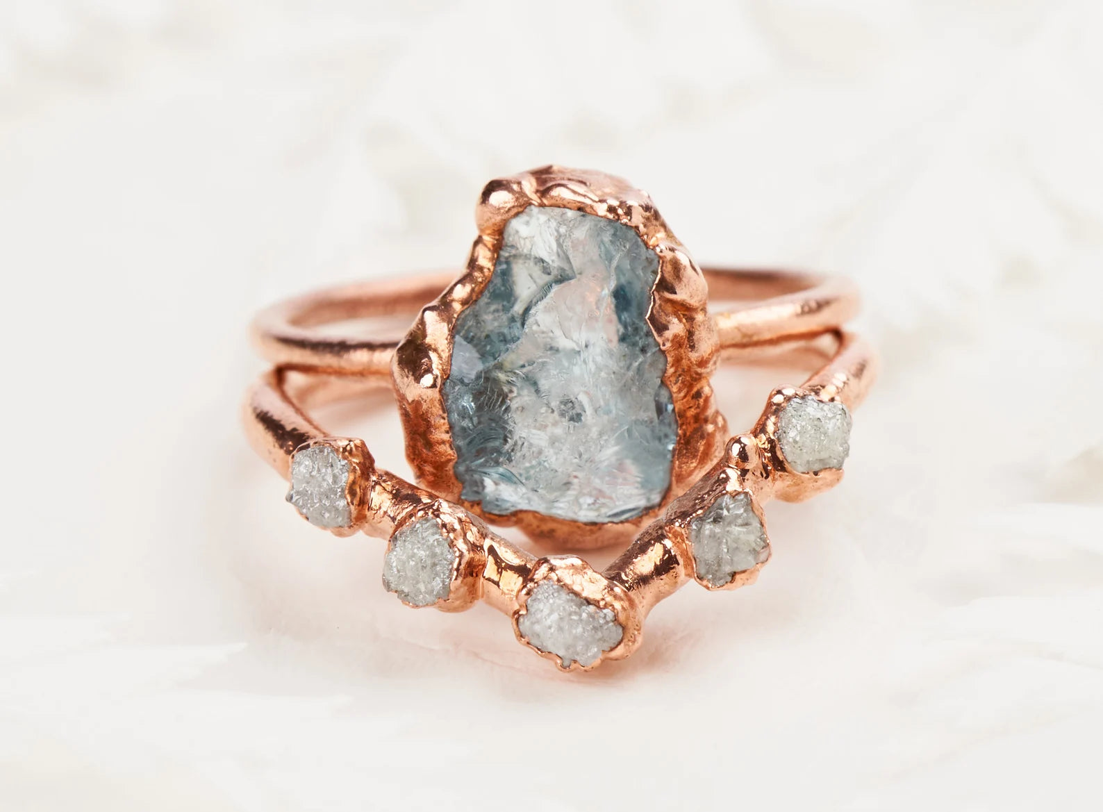 Raw Aquamarine ring | Siren