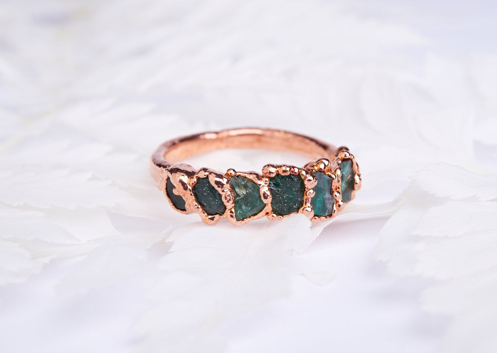Emerald stackable ring | Sage