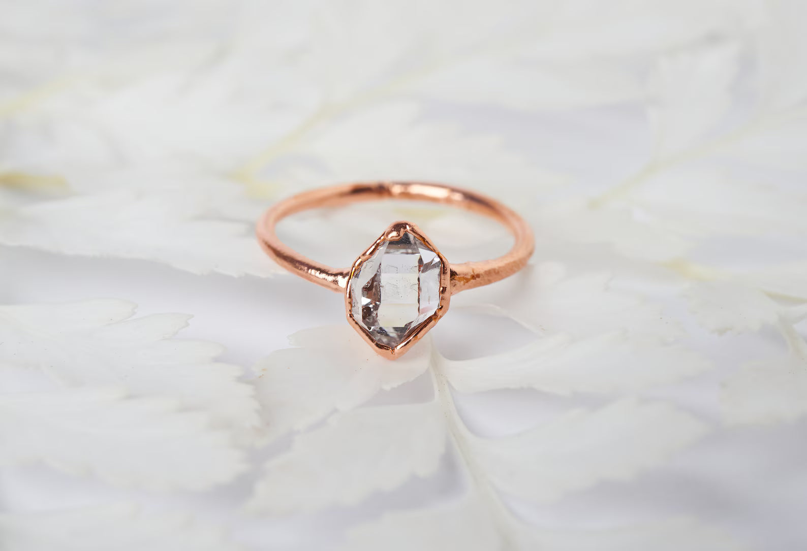 Herkimer diamond engagement ring | Starla