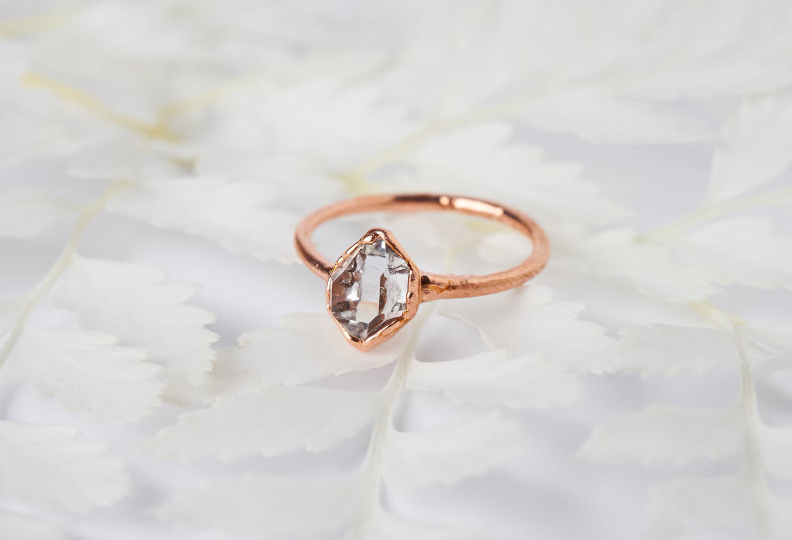 Herkimer diamond engagement ring | Starla