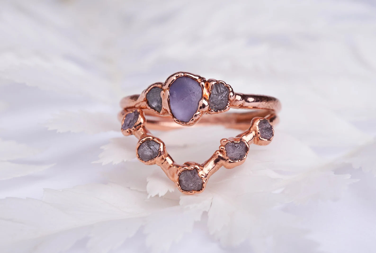 Pink diamond wedding ring | Demi