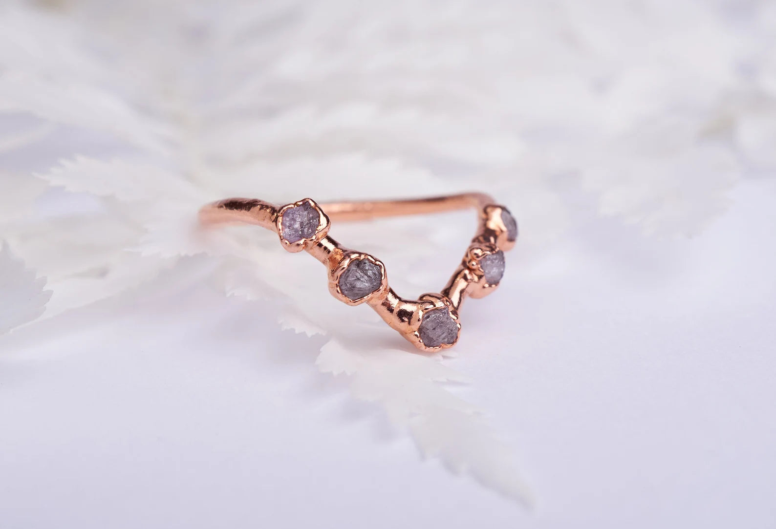 Pink diamond wedding ring | Demi