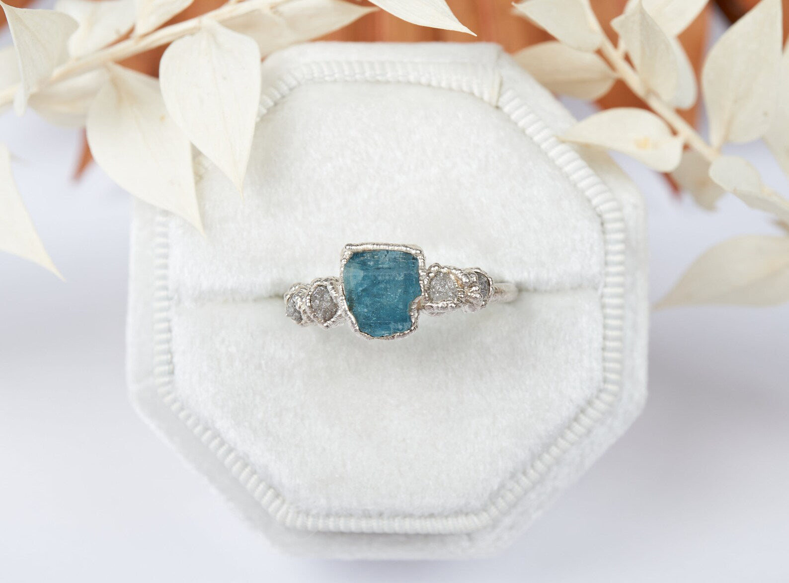 Aquamarine promise ring | Jasmine