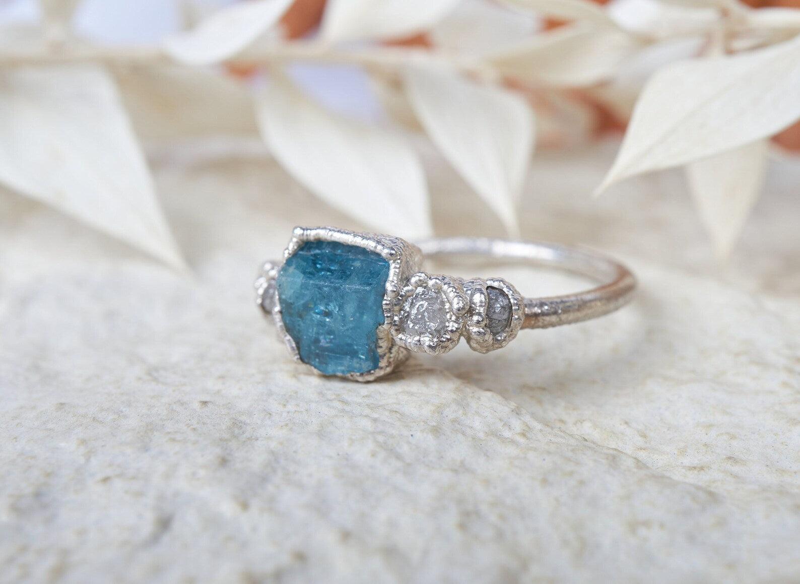 Aquamarine promise ring | Jasmine