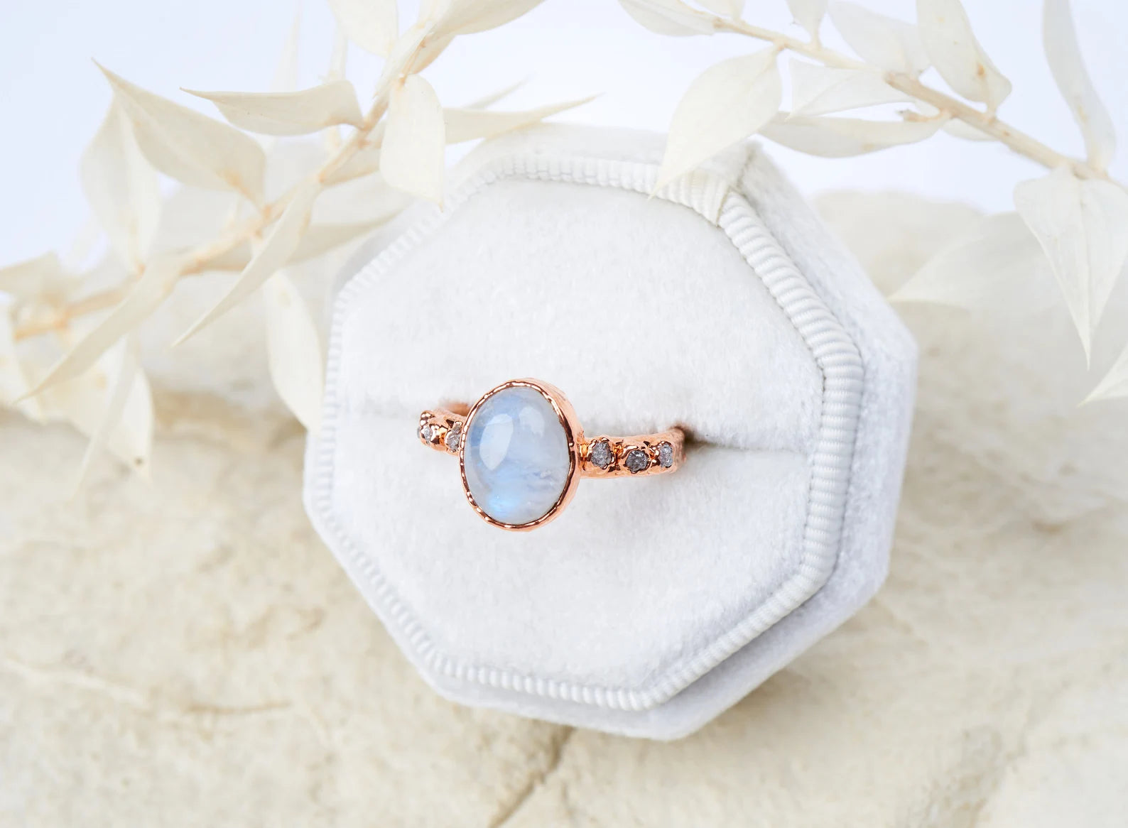 Moonstone wedding ring | Karla
