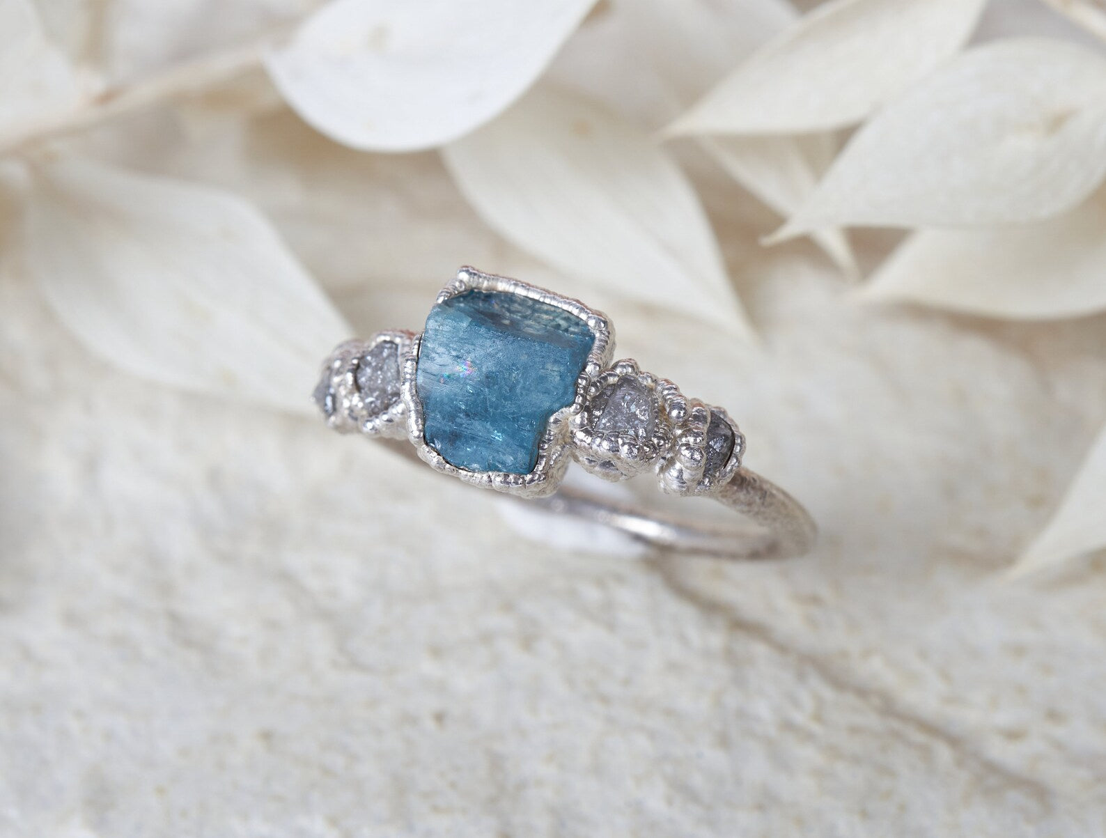 Aquamarine promise ring | Jasmine