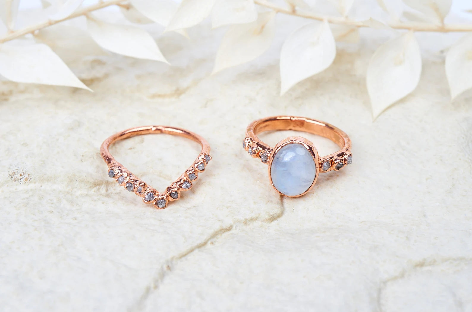 Moonstone wedding ring | Karla