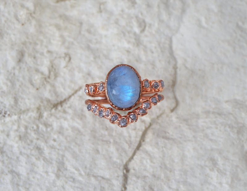 Moonstone wedding ring | Karla