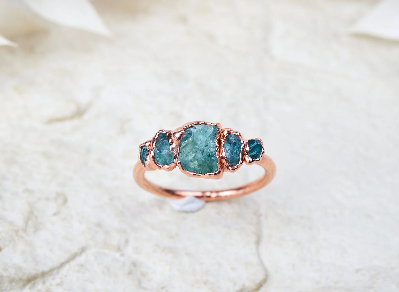 Raw emerald promise ring | Willow