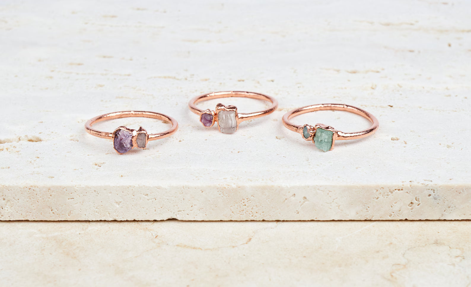 Custom birthstone rings