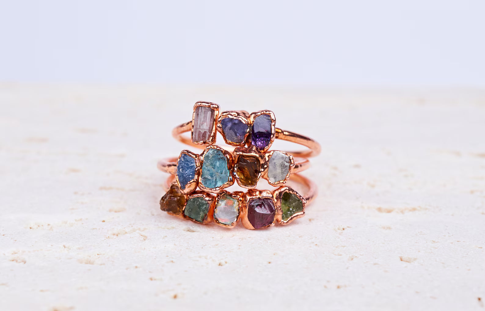 Custom birthstone rings