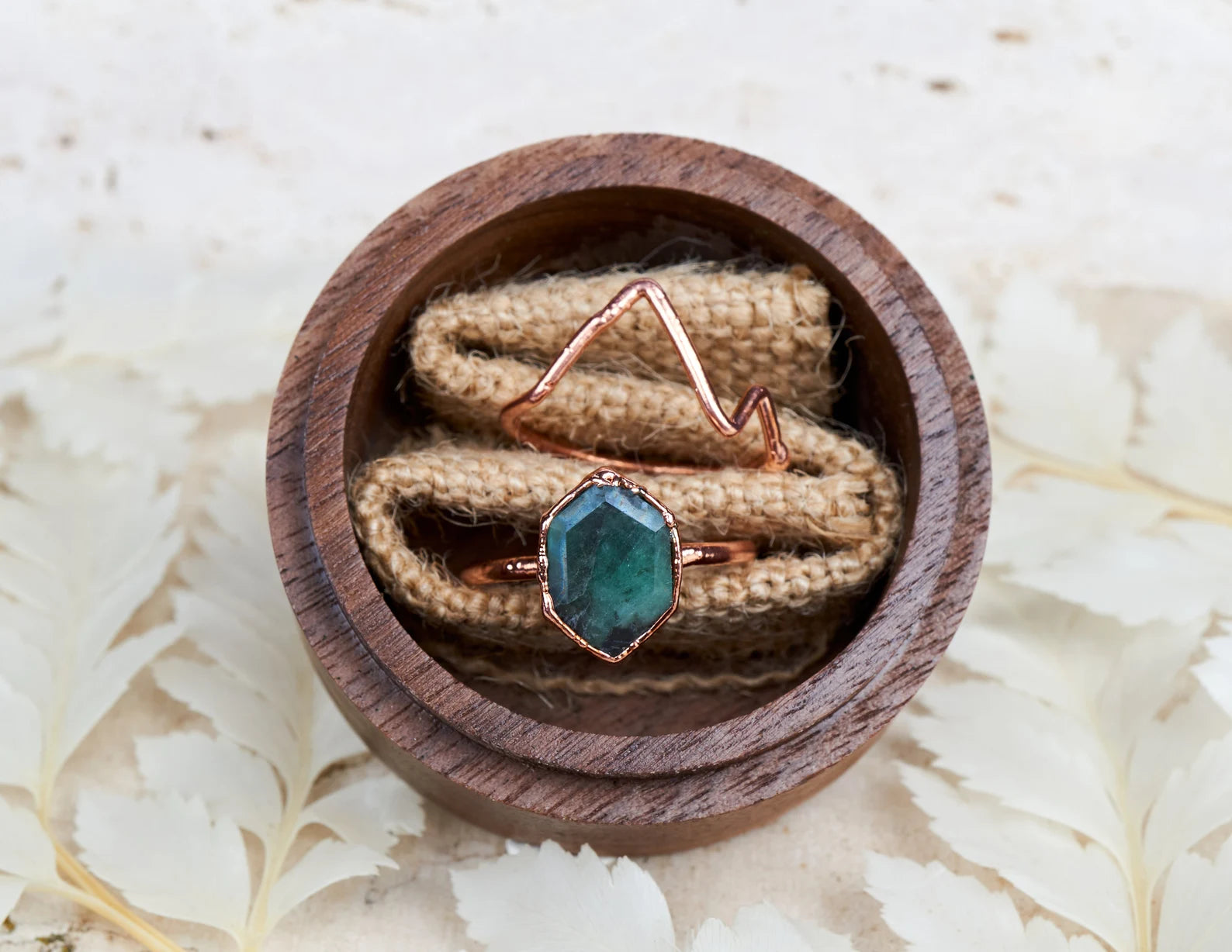 Mountain & emerald statement ring | Kirsten