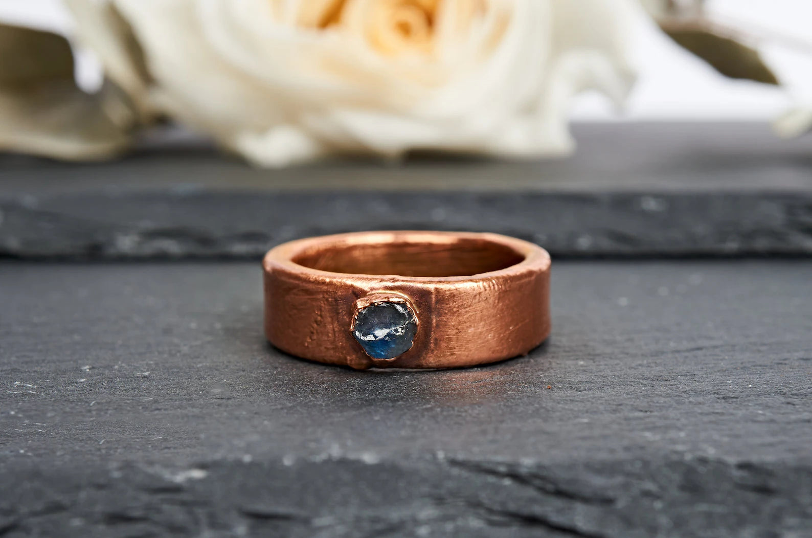 Mens sapphire wedding band | Arlo