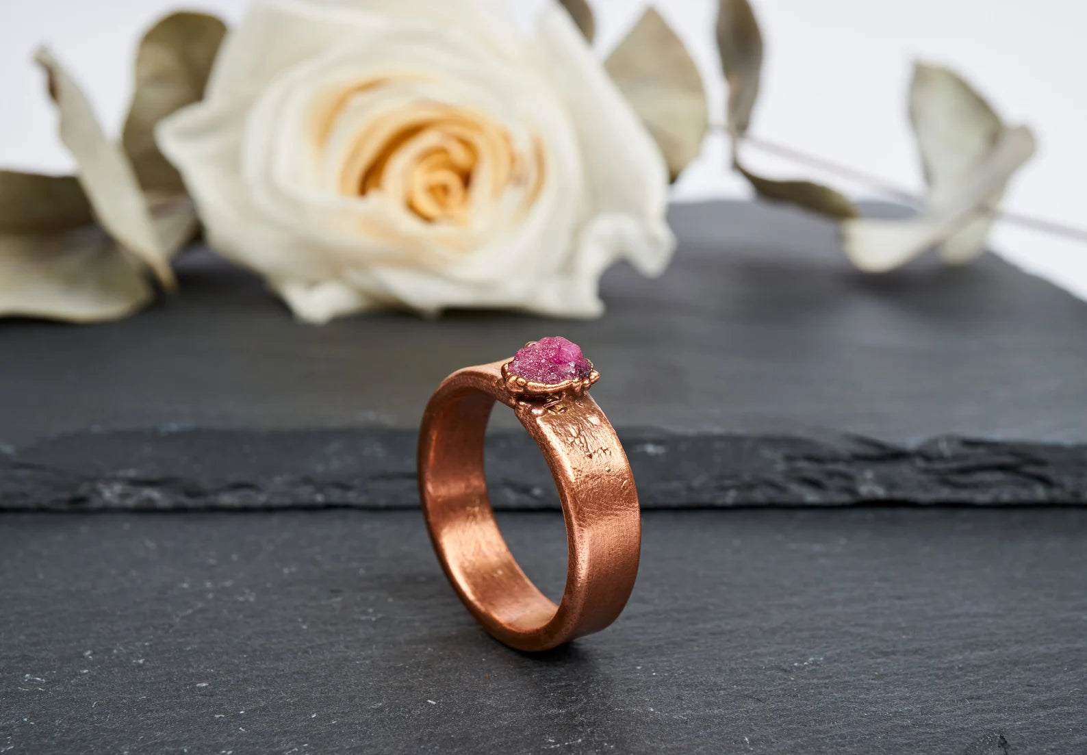 Mens ruby wedding band | Adrian