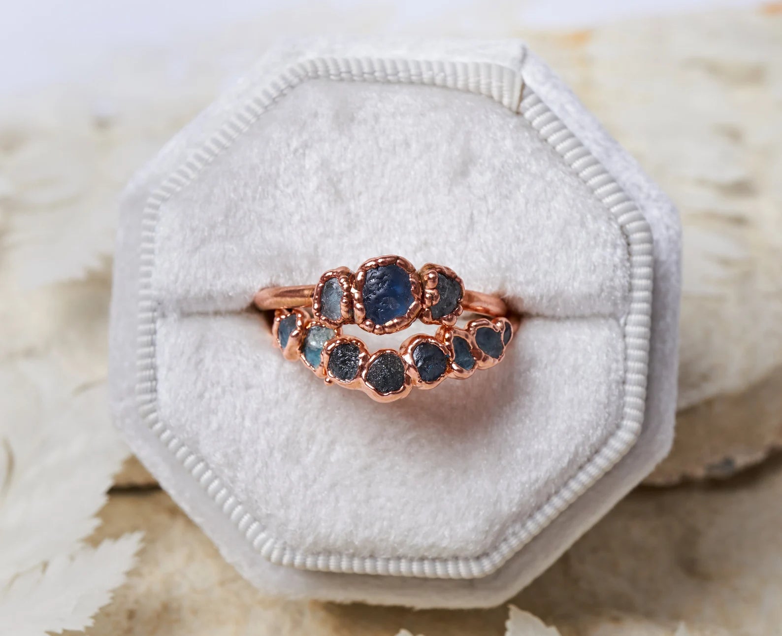 Sapphire and aquamarine ring | Gemma