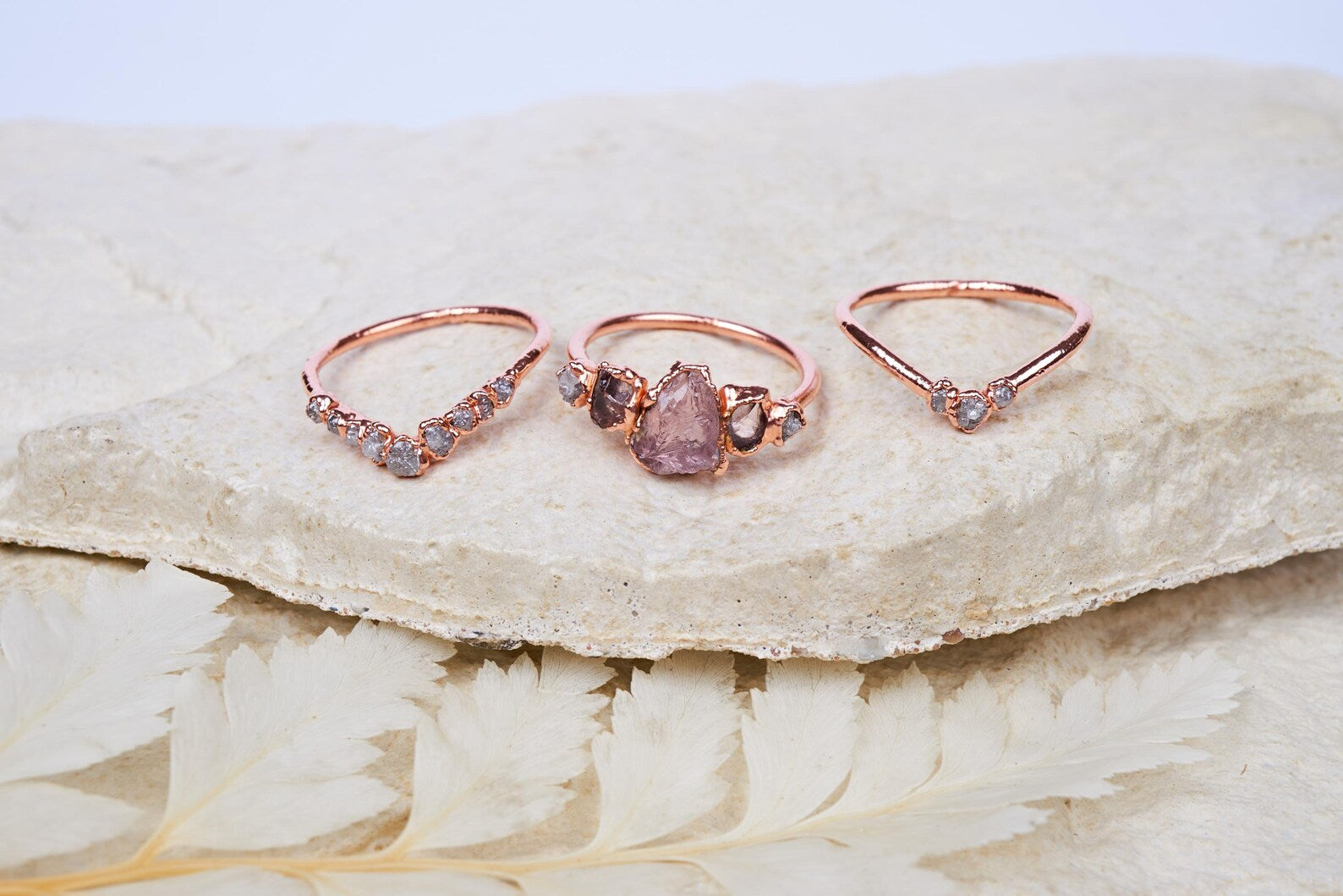 Pink quartz engagement ring | Meredith