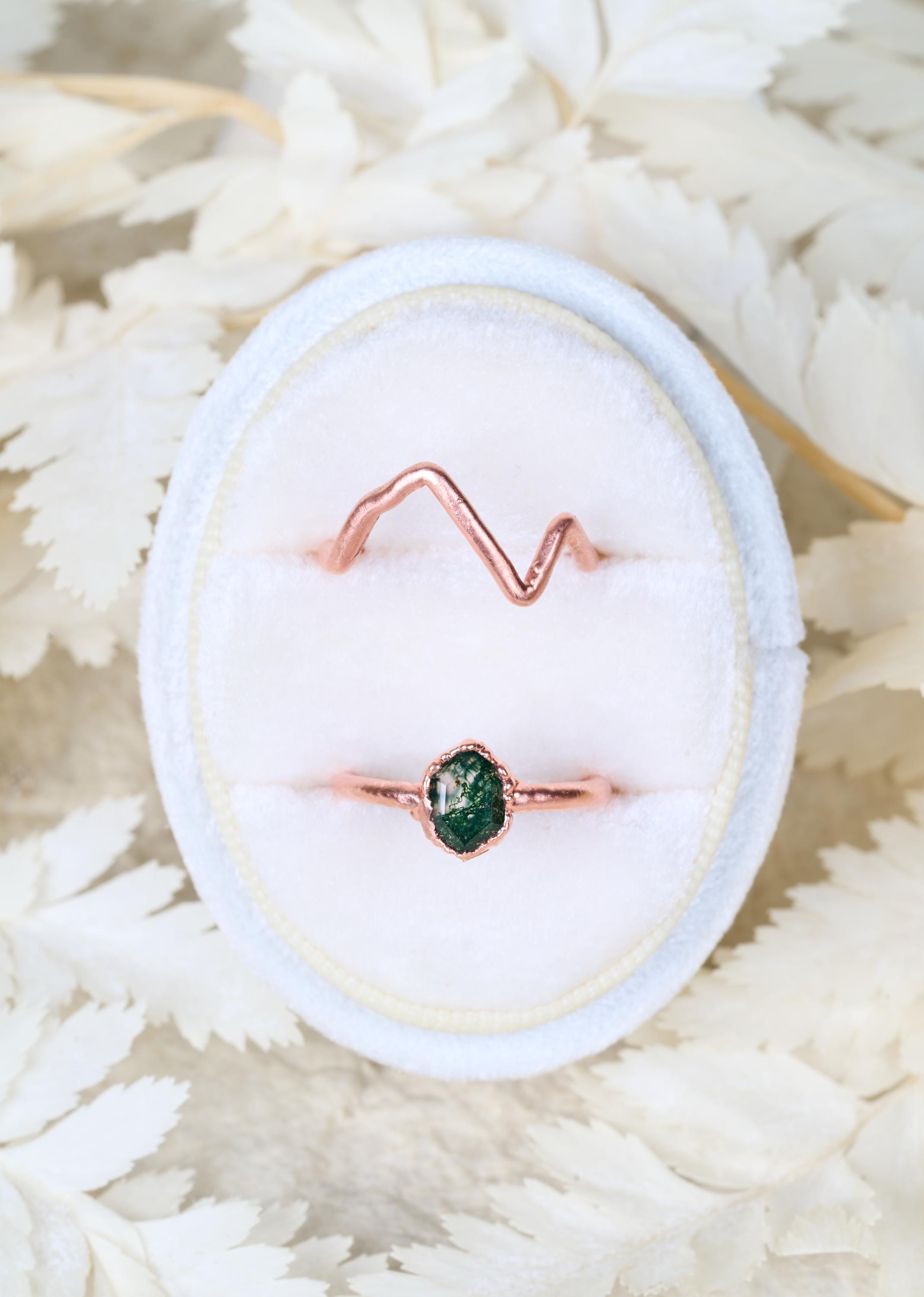 Mountain & Moss Agate ring | Larisa