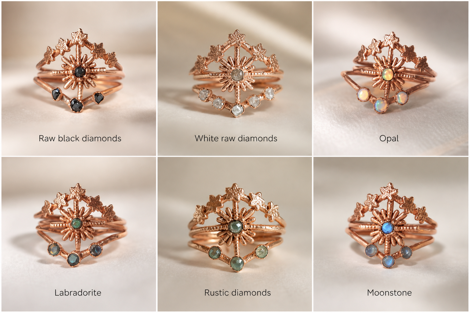 Divina Bridal Set - Choose your gemstone