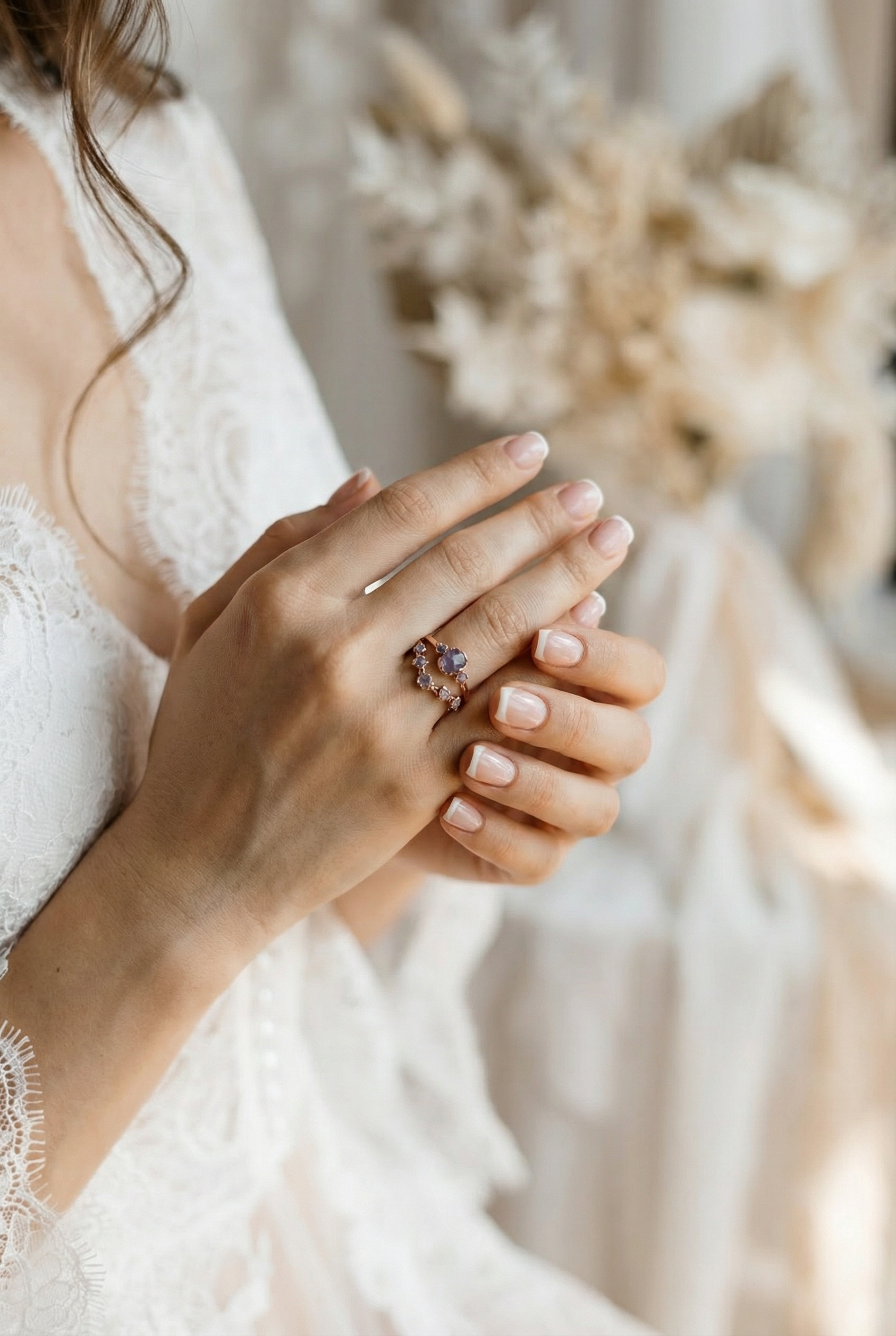 Purple sapphire engagement rings | Anita