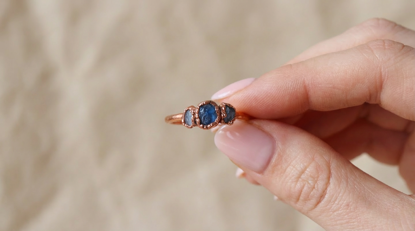 Sapphire and aquamarine ring | Gemma