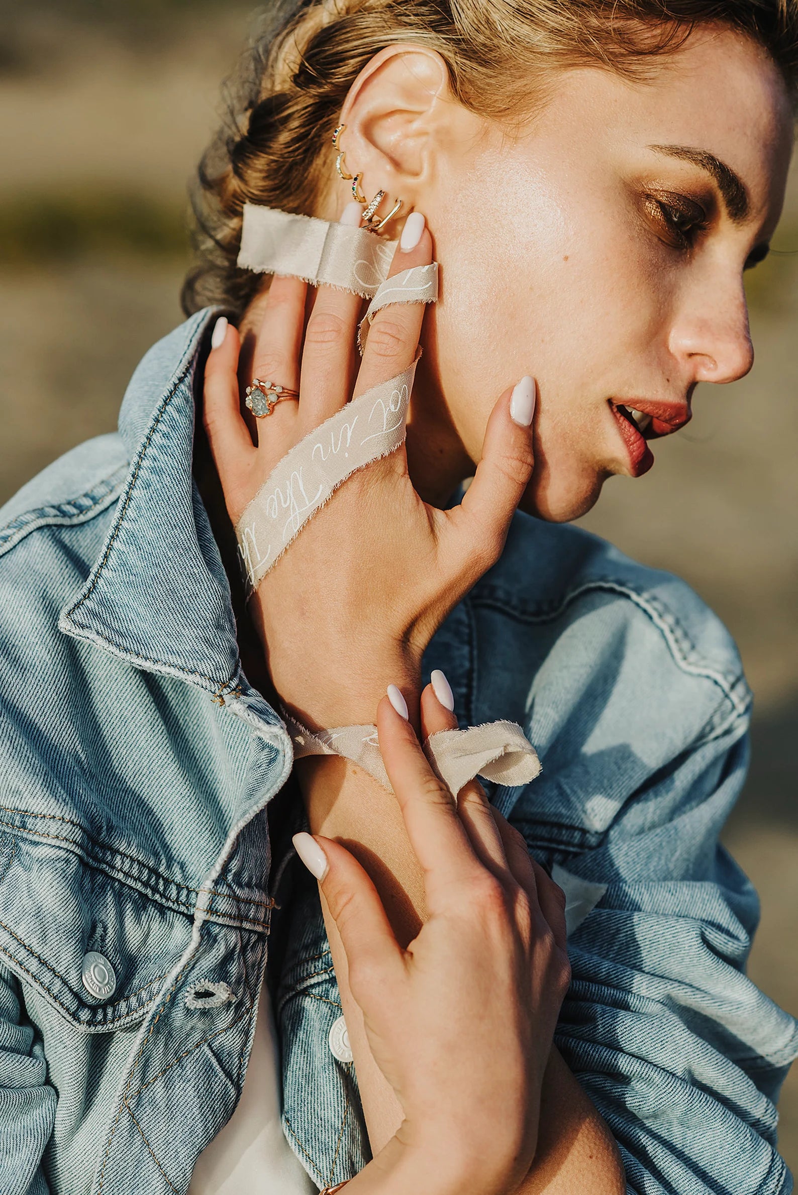 Aquamarine wedding ring | Delilah
