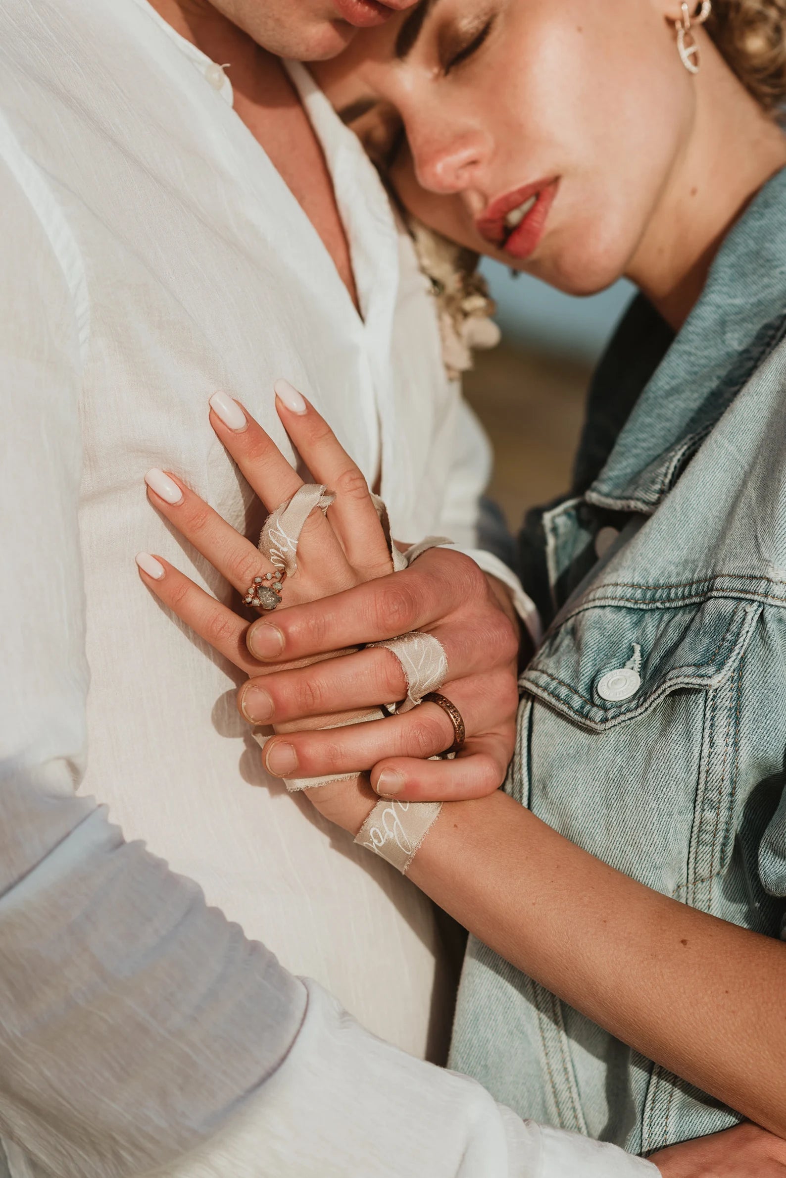 Aquamarine wedding ring | Delilah