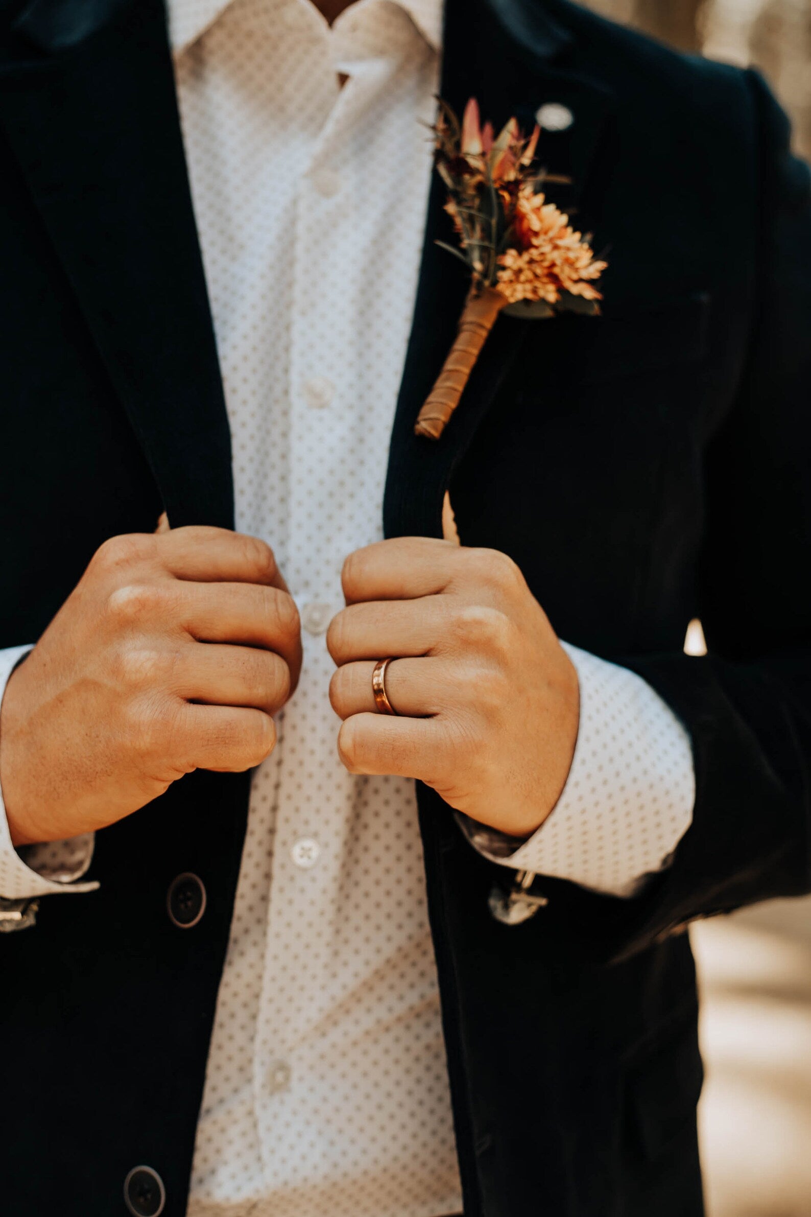 Rustic mens wedding bands | Horizon