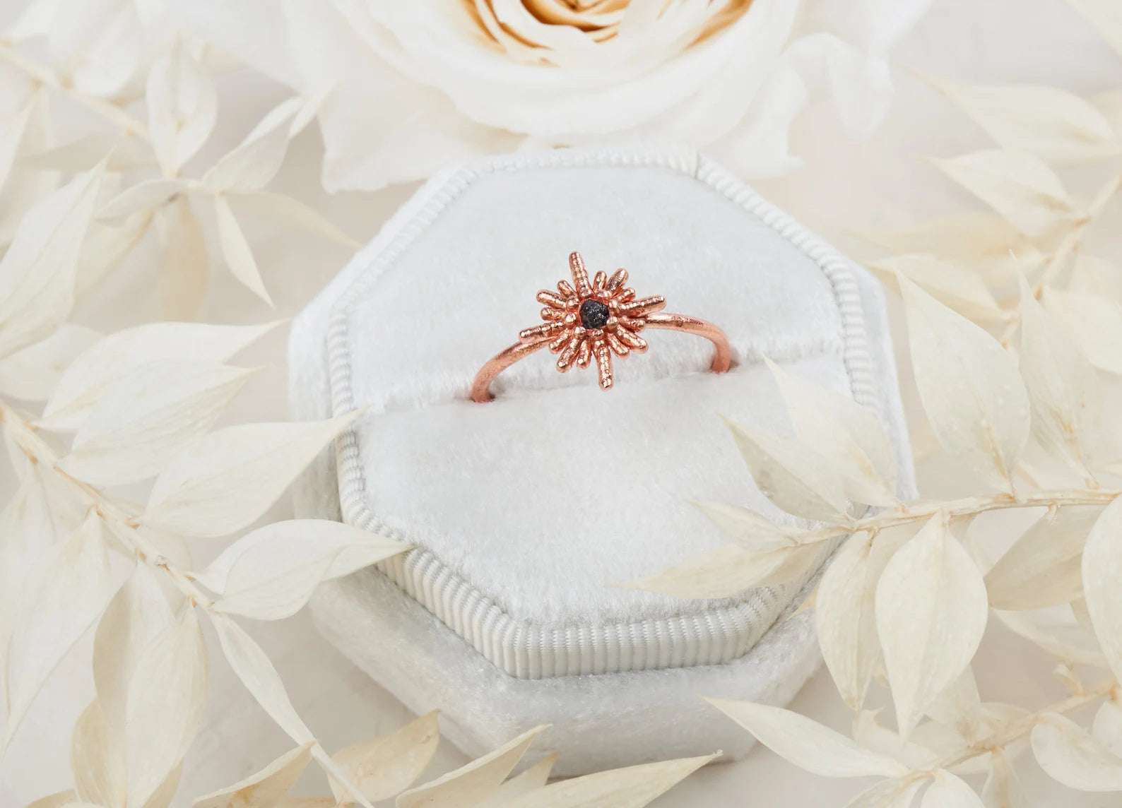 Stardust ring - Diamond Starburst Ring