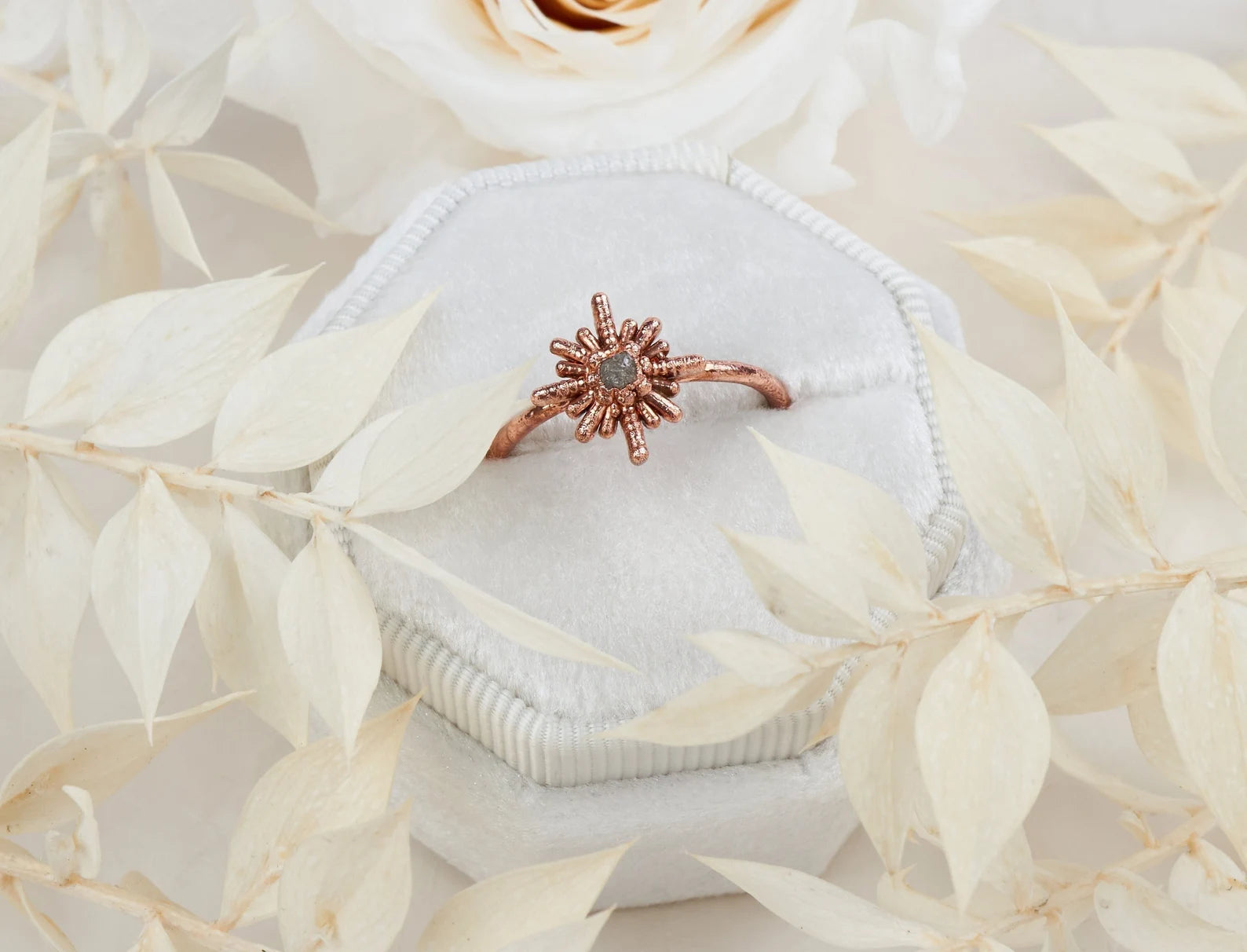 Stardust ring - Diamond Starburst Ring