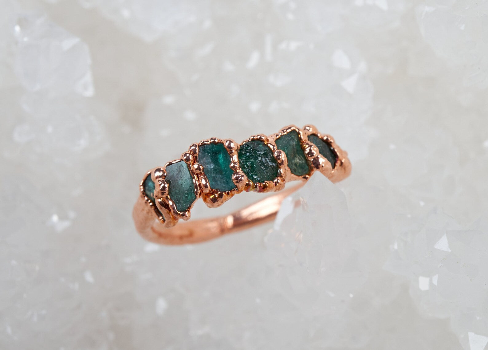 Emerald stackable ring | Sage