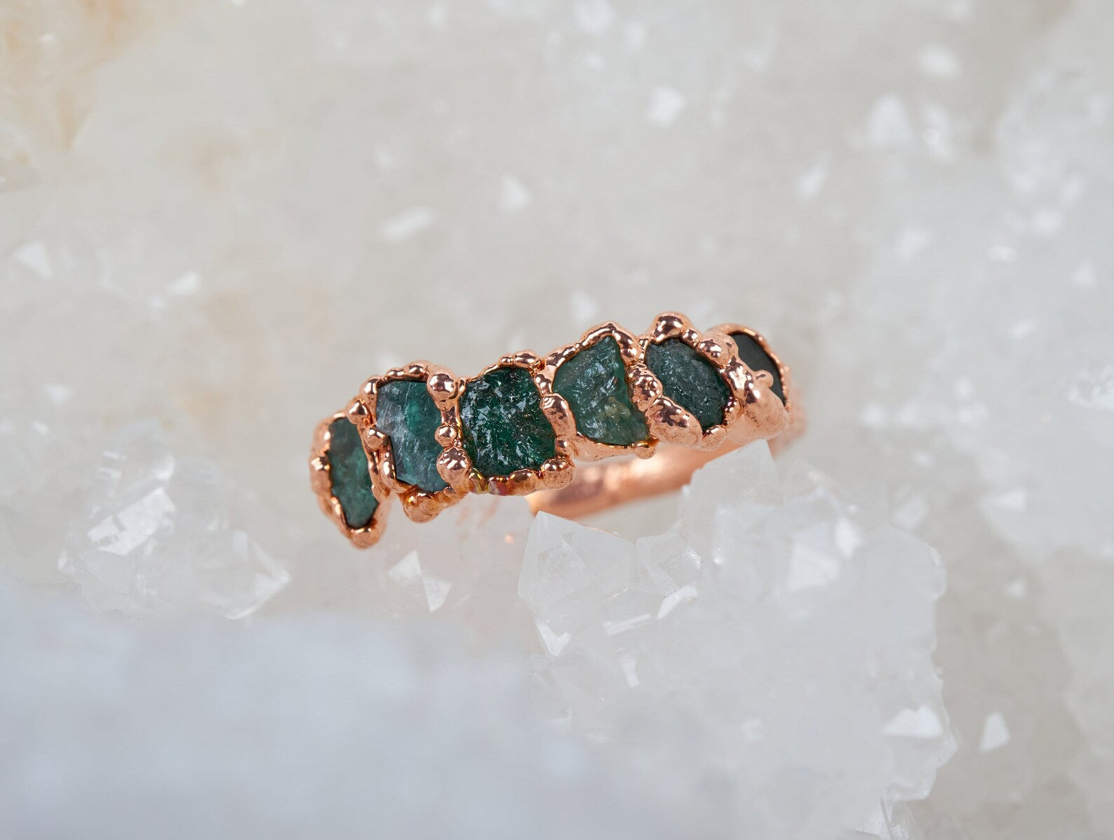 Emerald stackable ring | Sage