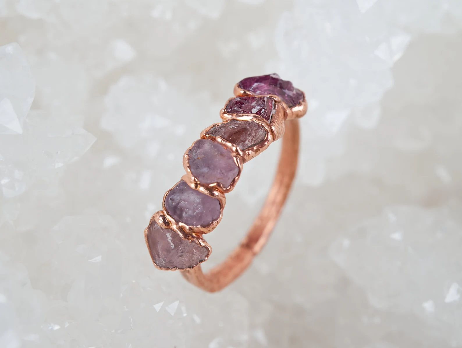 Pink crystal ring | Lena