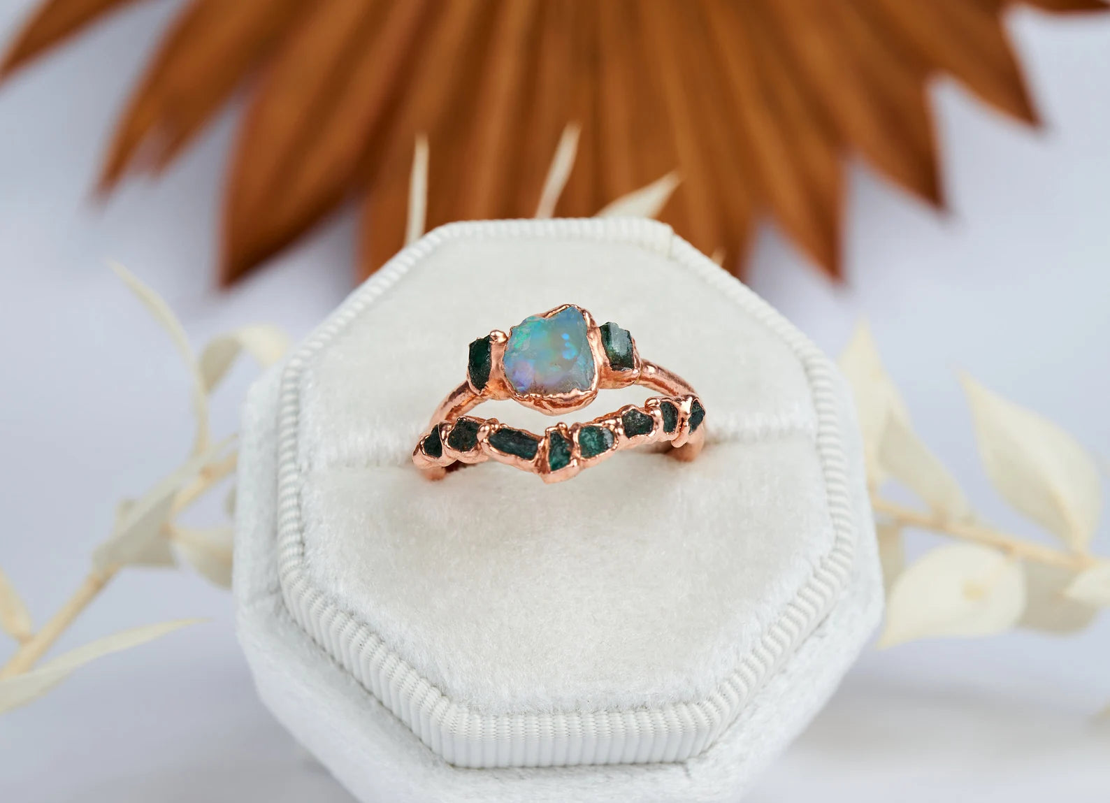 Opal and emerald ring | Marlene