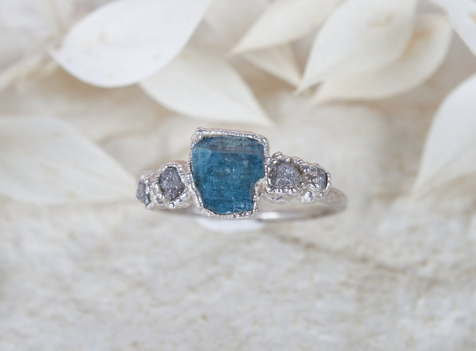 Aquamarine promise ring | Jasmine