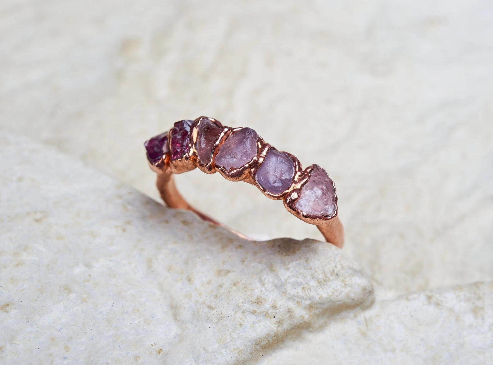 Pink crystal ring | Lena