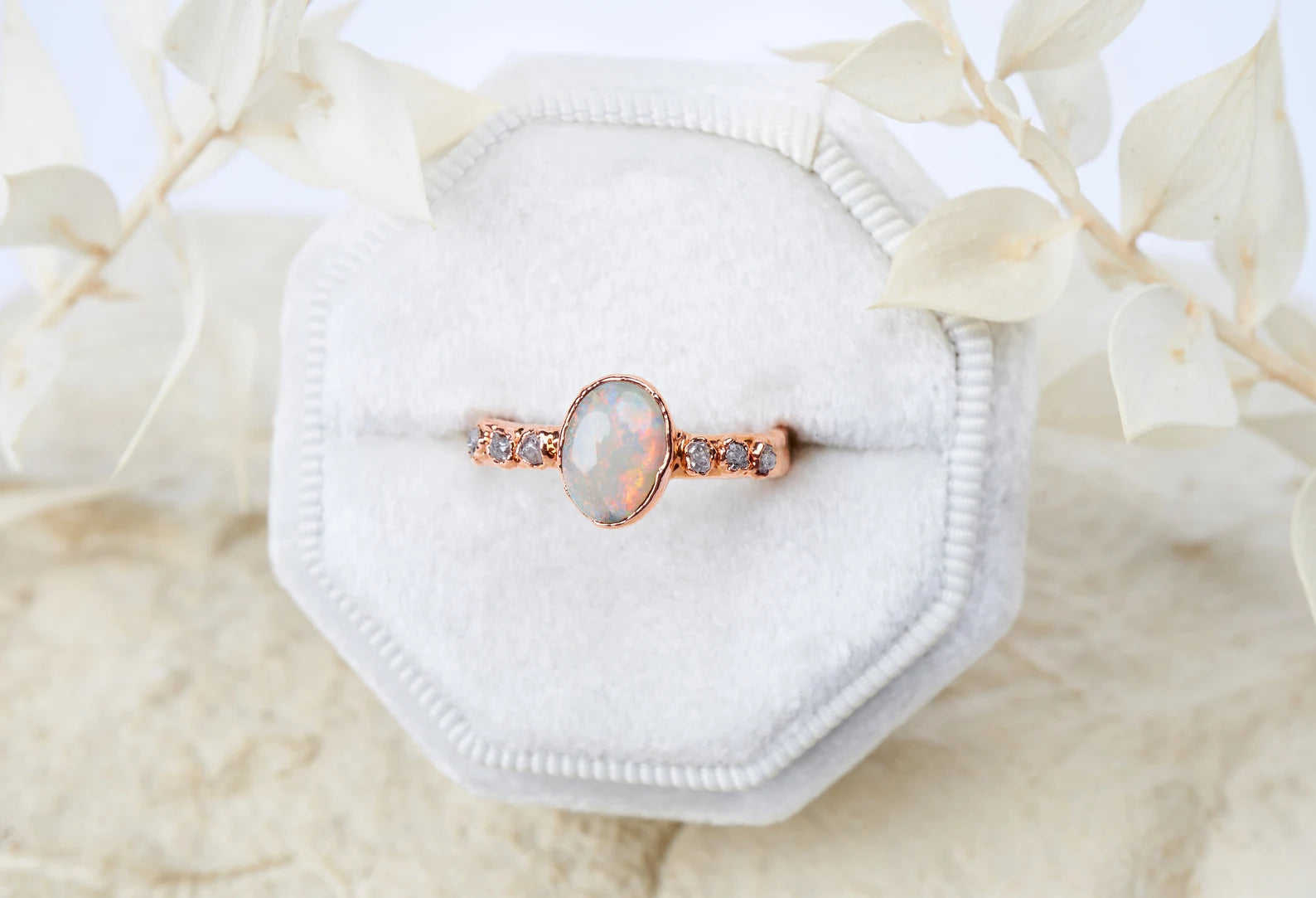 Opal engagement ring | Angelika