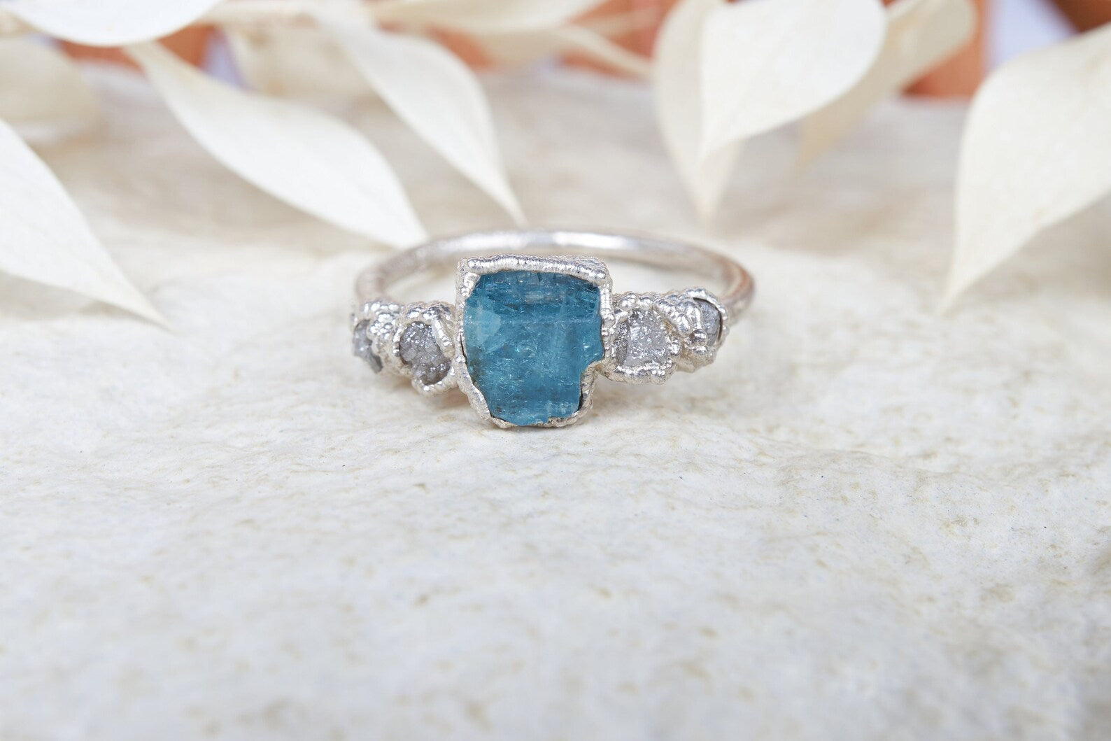 Aquamarine promise ring | Jasmine