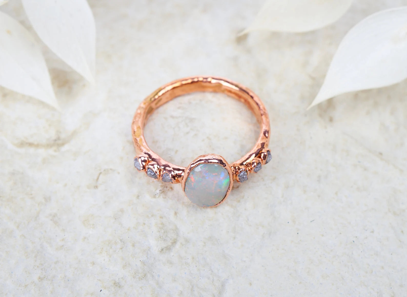 Opal engagement ring | Angelika