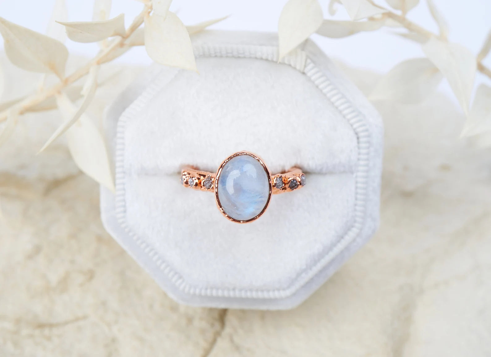 Moonstone wedding ring | Karla