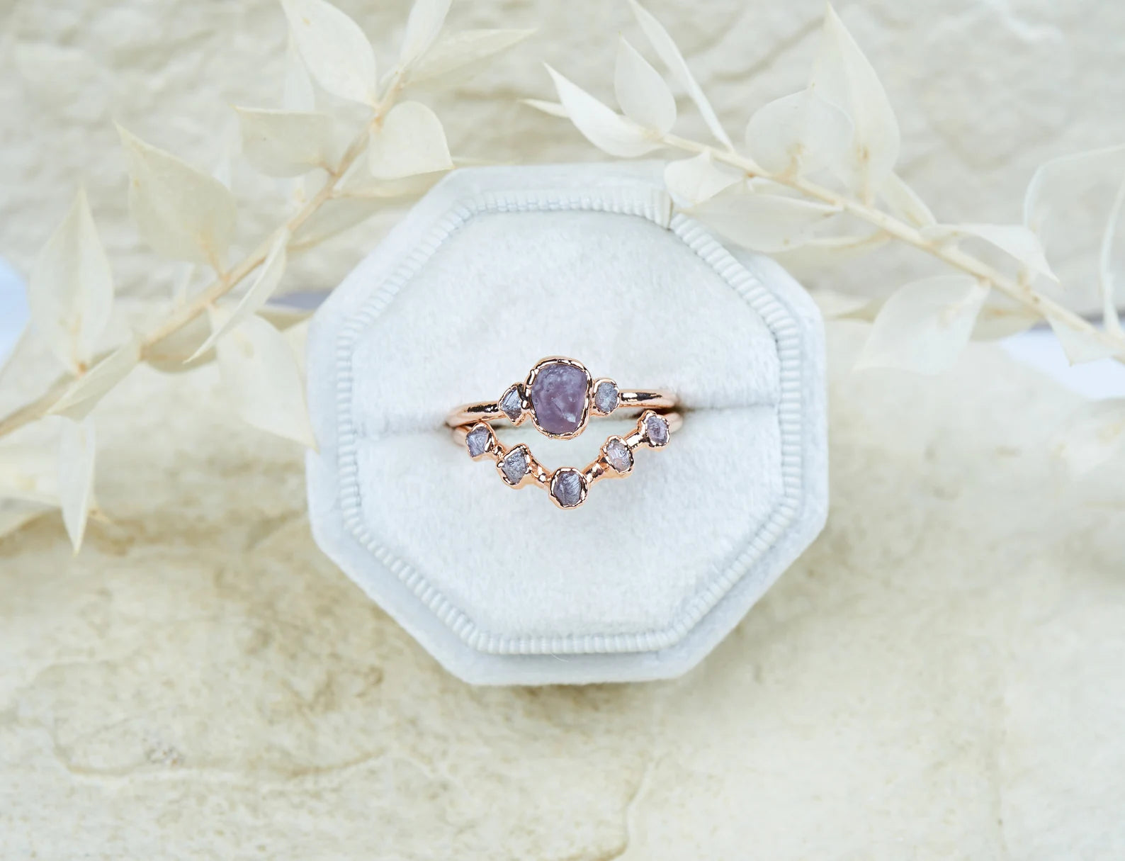 Purple sapphire engagement rings | Anita