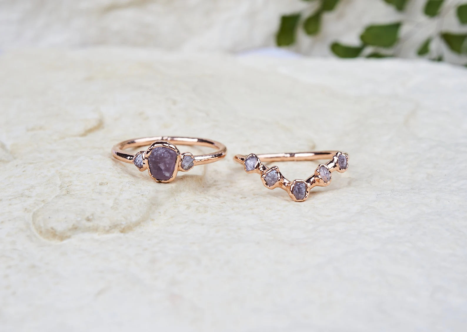 Purple sapphire engagement rings | Anita