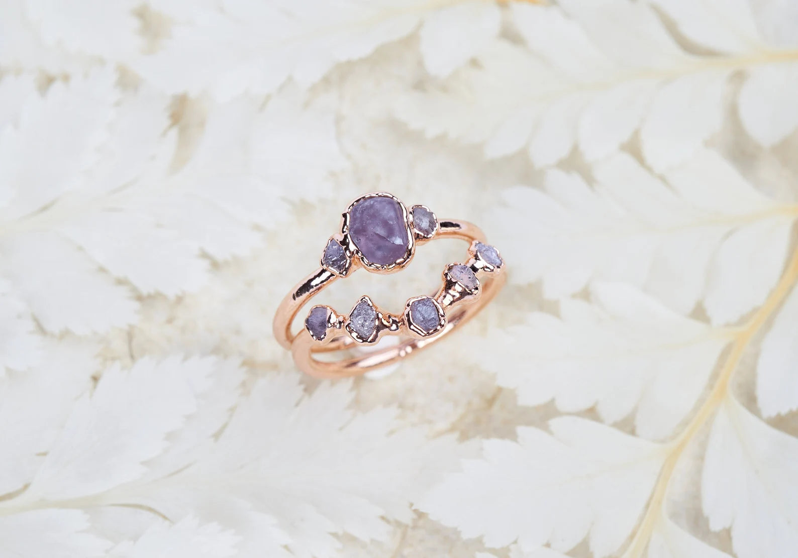 Purple sapphire engagement rings | Anita