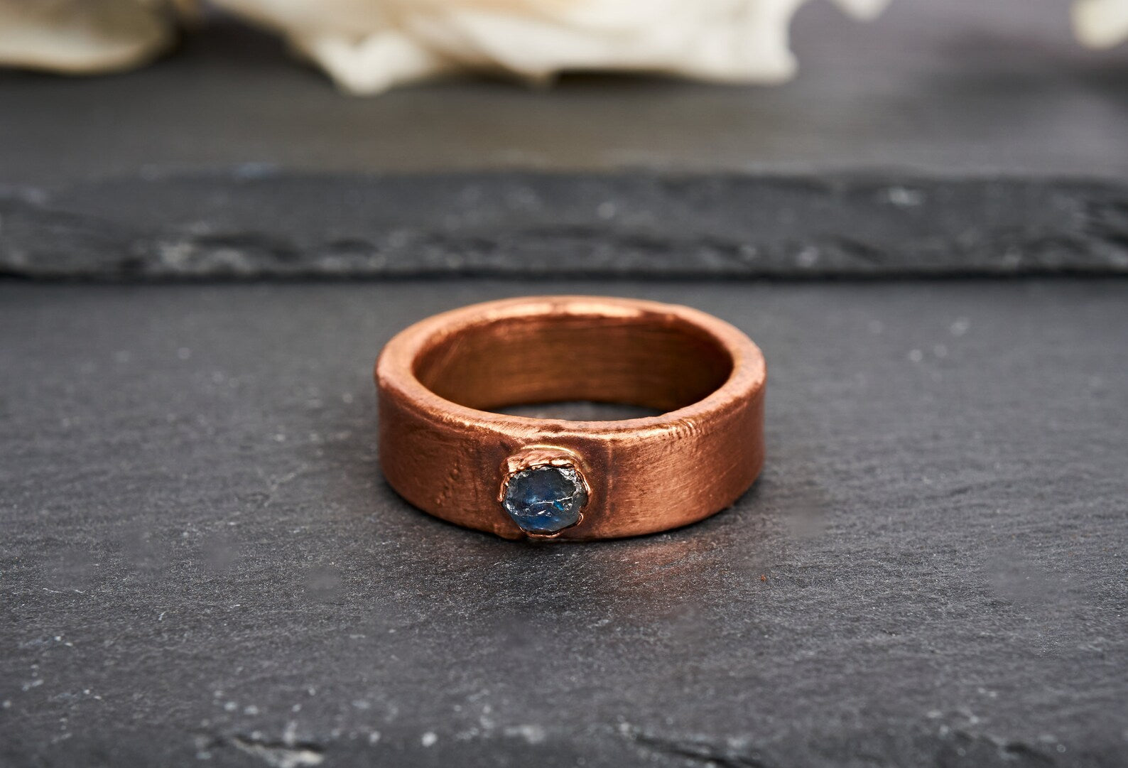 Mens sapphire wedding band | Arlo