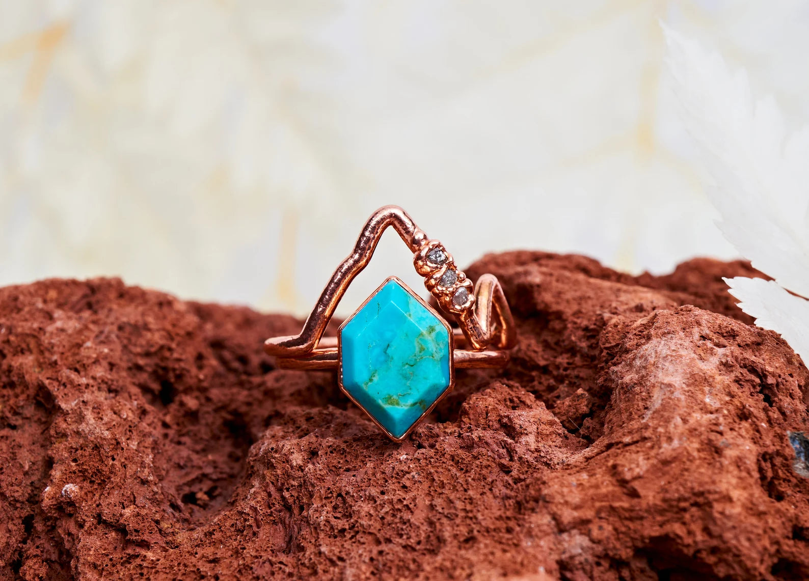 Turquoise wedding ring | Donna