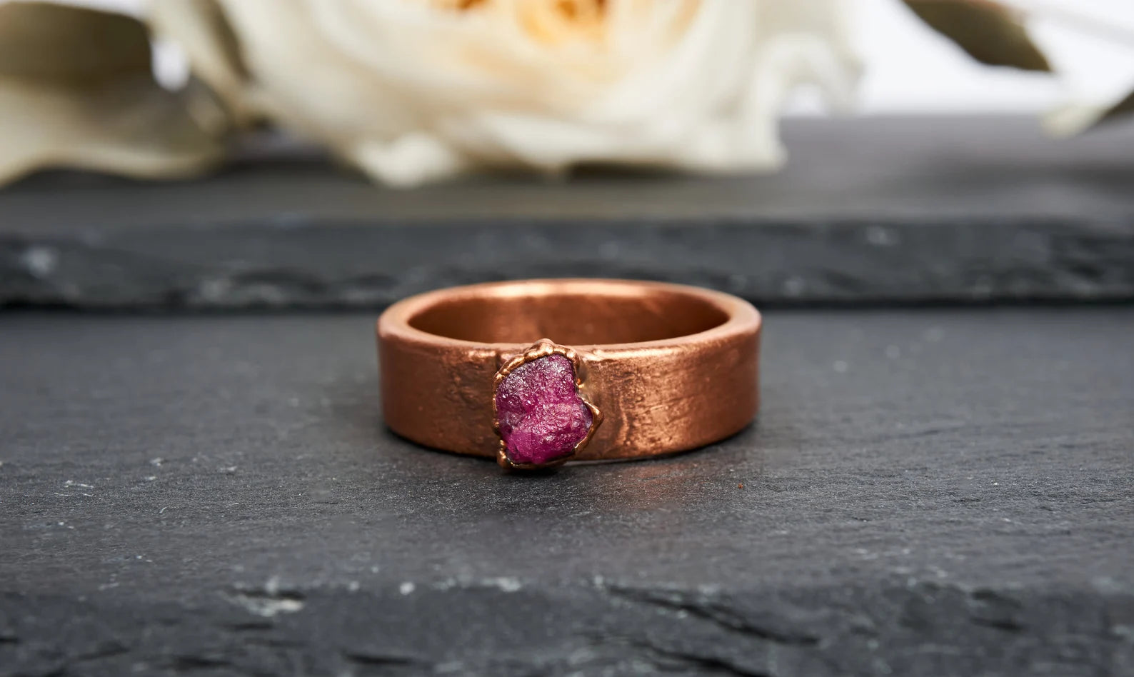 Mens ruby wedding band | Adrian