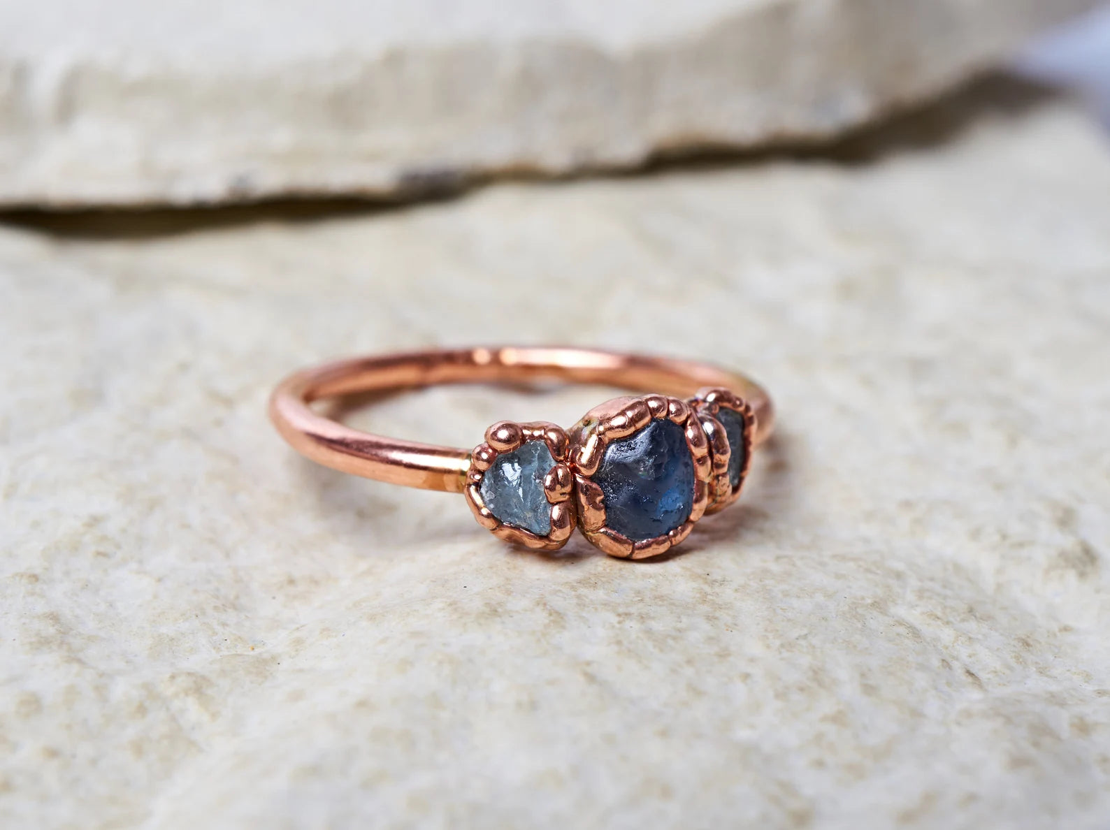Sapphire and aquamarine ring | Gemma